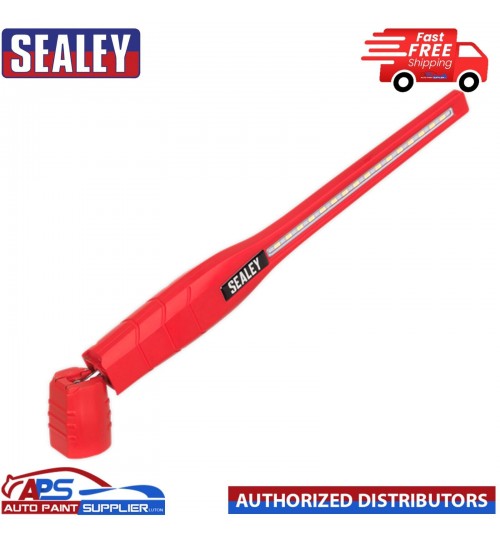 Sealey LED3604 Rechargeable 360° Slim Inspection Lamp 16 SMD LED + 1W LED RED