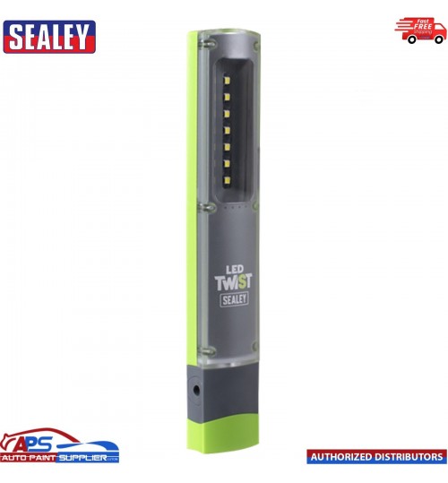 Sealey LED401G Twist Rechargeable Inspection Light 2W & 1W SMD LED LED401G