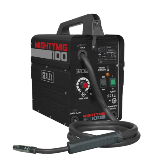 Sealey MIGHTYMIG100 Professional No Gas MIG Welder 230V 100Amp Gasless