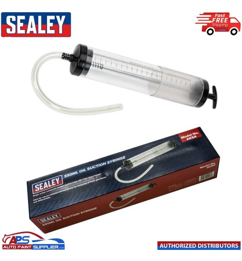 Sealey AK54 Oil Suction Vacuum Transfer Syringe Gun Pump 550ml Extractor Gearbox
