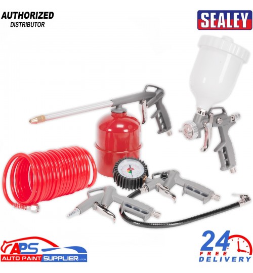 Sealey SA33G 5pc Air Accessory Kit – Compressor Airline Tools