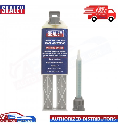 Sealey 25ml Rapid Set MMA Adhesive High Tension Strength SCS500