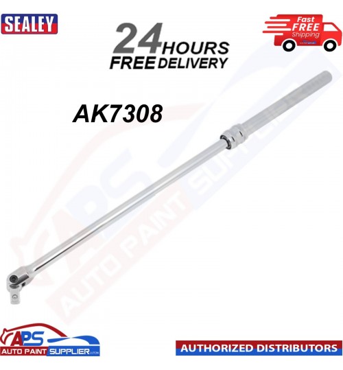 Sealey AK7308 Extendable Breaker Bar 1/2"Sq Drive 480 - 630mm Quick Release