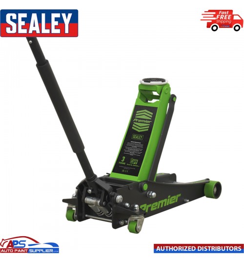 Sealey 3040AG Premier Tools 3 Tonne Rocket Lift Trolley Jack Green